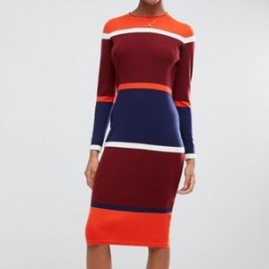 Color Block Knit Dress